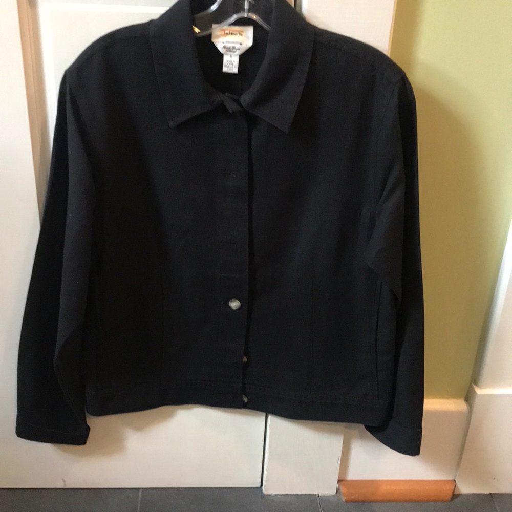 black button up jacket